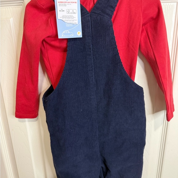 Paddington Baby Outfit 18–24M Corduroy Overalls Dungaree 2-Piece Set NWT - Picture 4 of 6